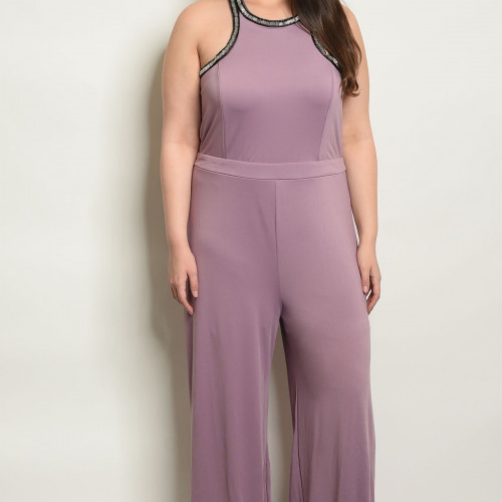 LAVENDER PLUS SIZE JUMPSUIT
